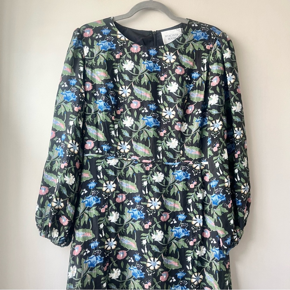 Tuckernuck Hyacinth House Black Multi Long Sleeve Dress - Picture 7 of 8